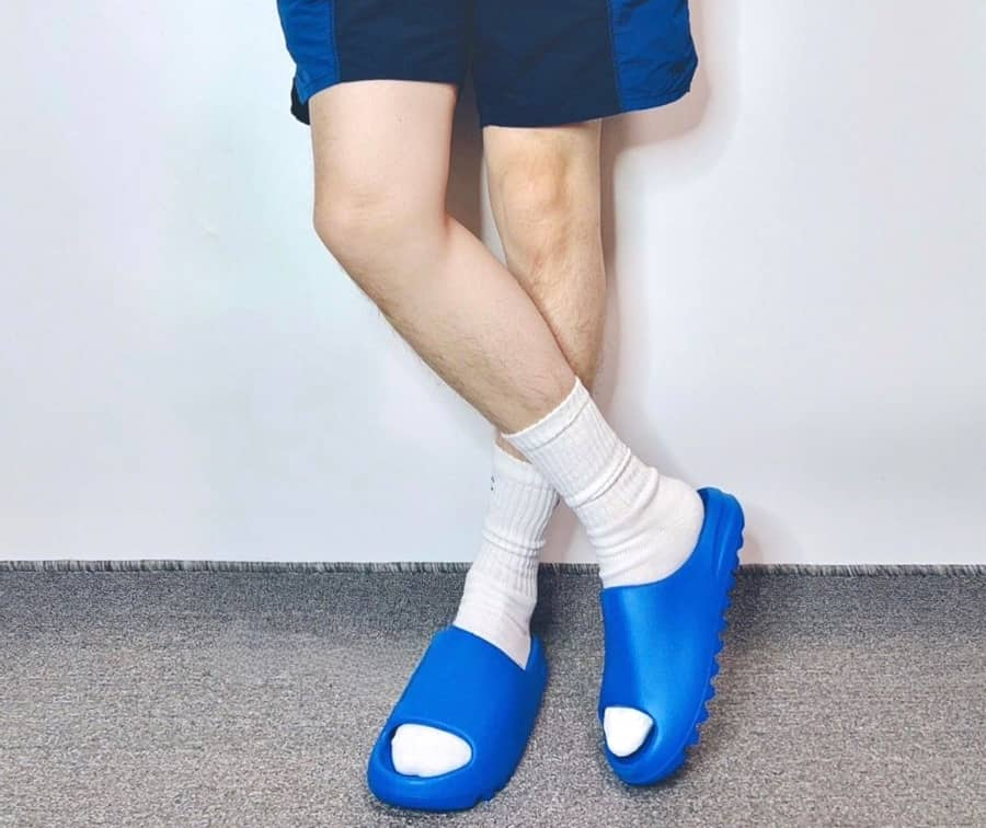 Dép Adidas Yeezy Slide 'Azure' ID4133 - Ảnh 3