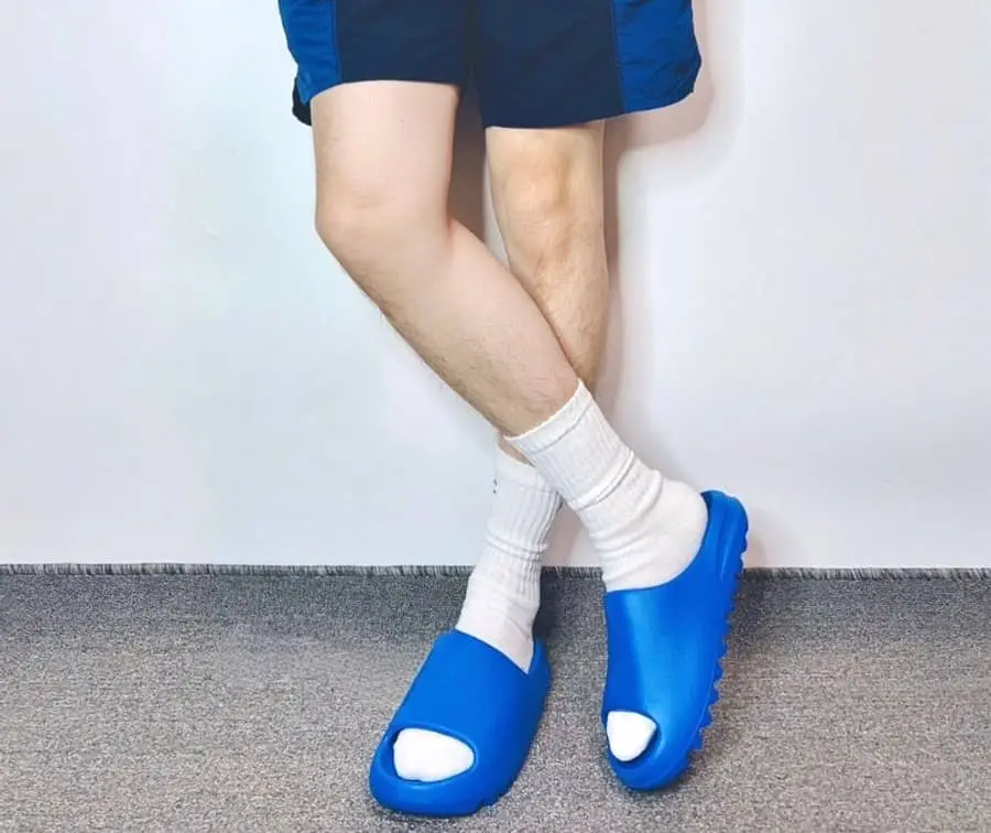 Dép Adidas Yeezy Slide 'Azure' ID4133 - Ảnh 3