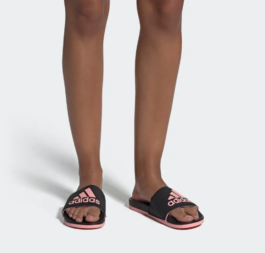 Dép Adidas Adilette Comfort Slides Black Pink EG1866 - Ảnh 4