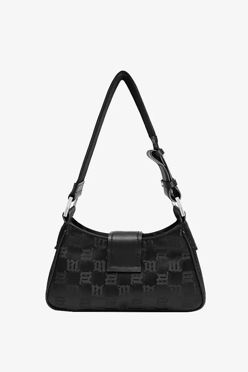 Túi MISBHV Nylon Monogram Shoulder Bag Small 'Black' 3022A413 - Ảnh 3