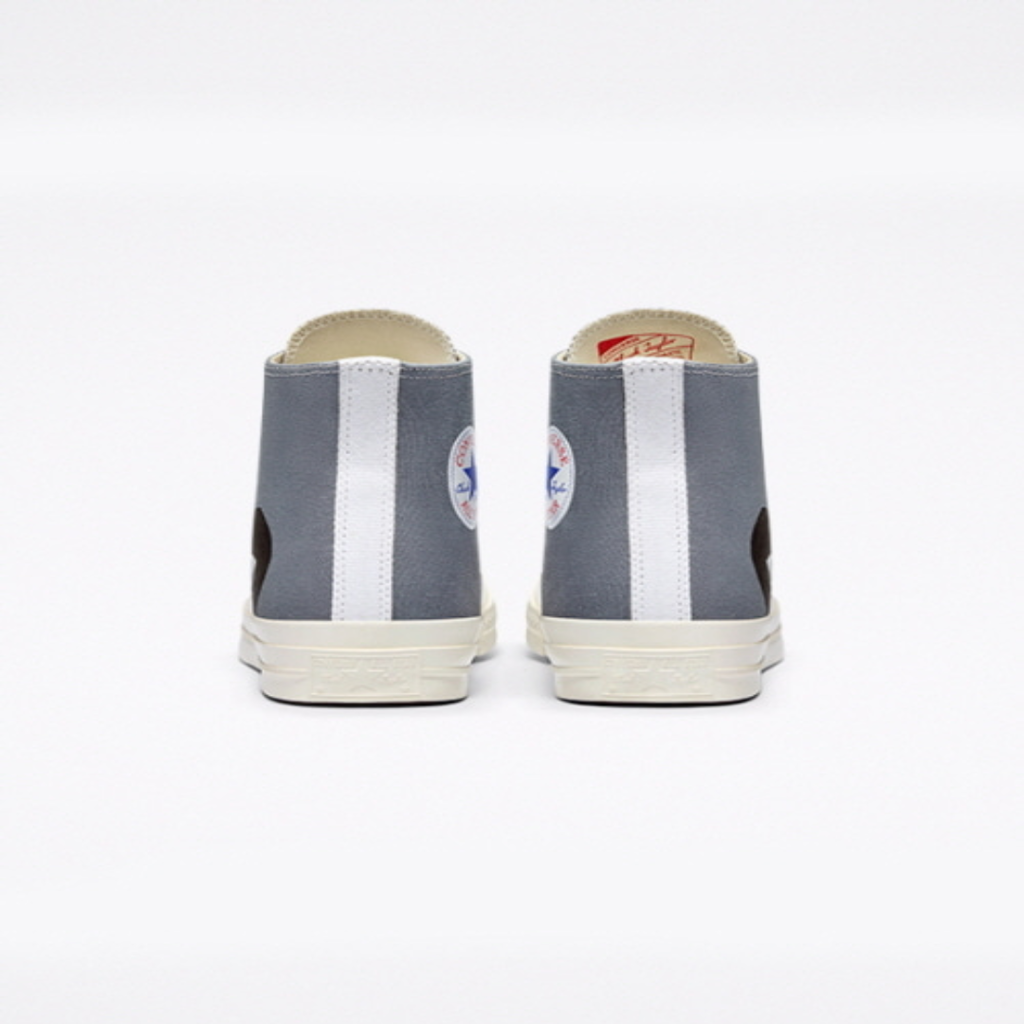 Giày Converse Comme des Garçons PLAY x Chuck 70 High 'Steel Gray' 171847C - Ảnh 4