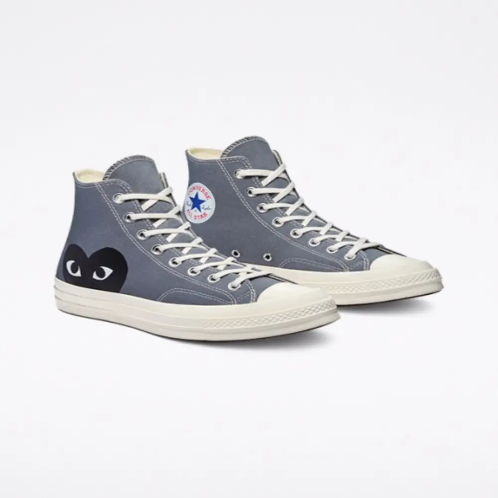 Alternative view of Giày Converse Comme des Garçons PLAY x Chuck 70 High 'Steel Gray' 171847C