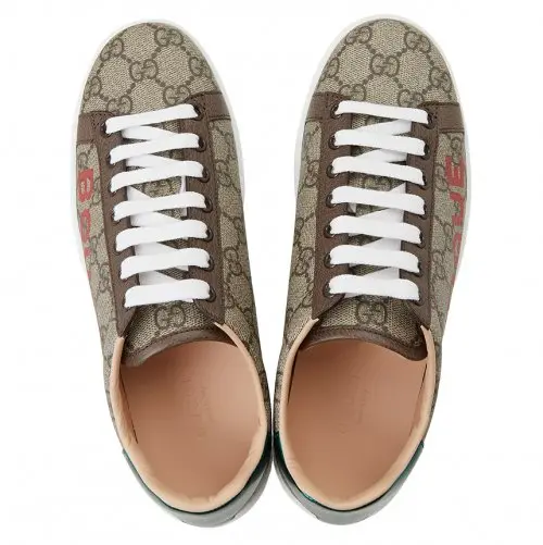 Giày Gucci Boutique GG Supreme Canvas Leather Sneaker 623235-2BL10-8660 - Ảnh 4