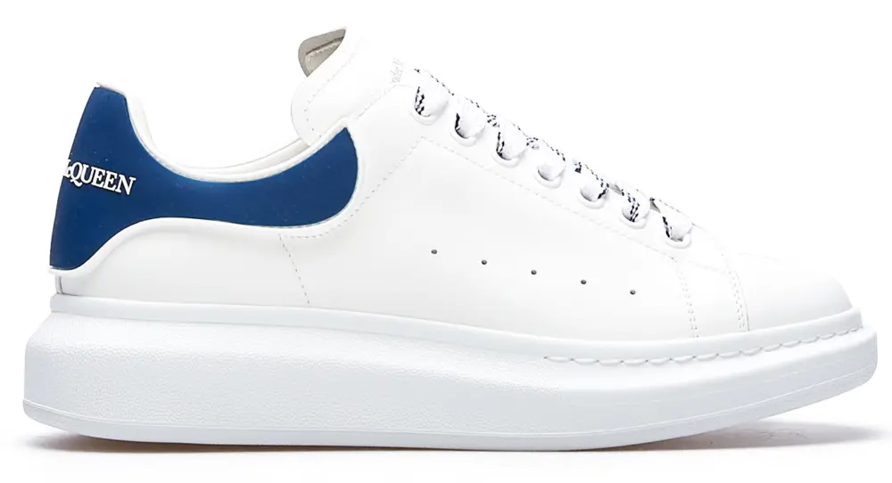 Giày Alexander McQueen Oversole Men's Sneakers 'White Blue' 625156-WHXMT-9086