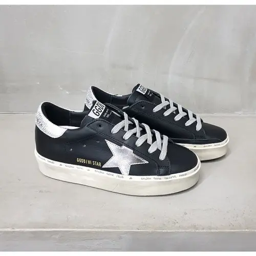 Giày Golden Goose Wmns Hi Star 'Black Silver' GWF00118-F000328-90179 - Ảnh 5