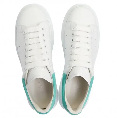 Alternative view of Giày Alexander McQueen Oversized Sneaker 'White Teal' 553680-WHGP7-9344