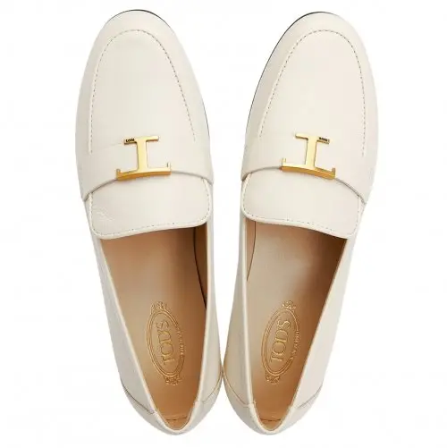 Giày Tod’s Wmns White Loafers T Timeless in Leather XXW35B0ED10TRP39C019 - Ảnh 3
