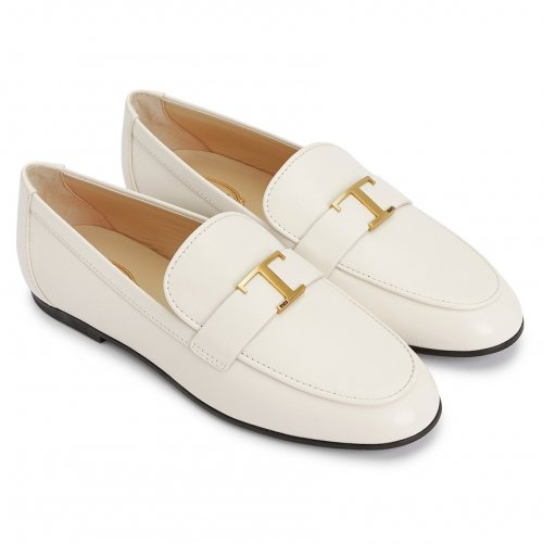 Giày Tod’s Wmns White Loafers T Timeless in Leather XXW35B0ED10TRP39C019 - Ảnh 6