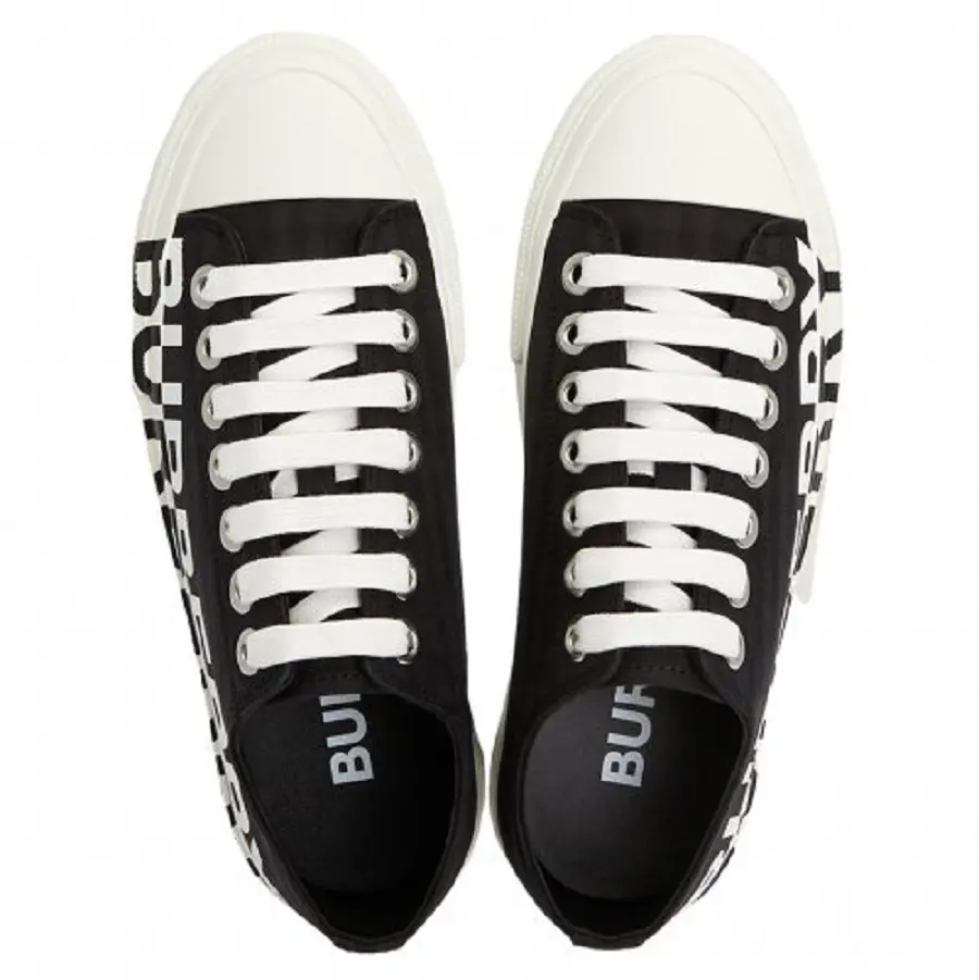 Giày Burberry Larkhall Low Top Lace Up Sneakers 'Black' 8045845 - Ảnh 6