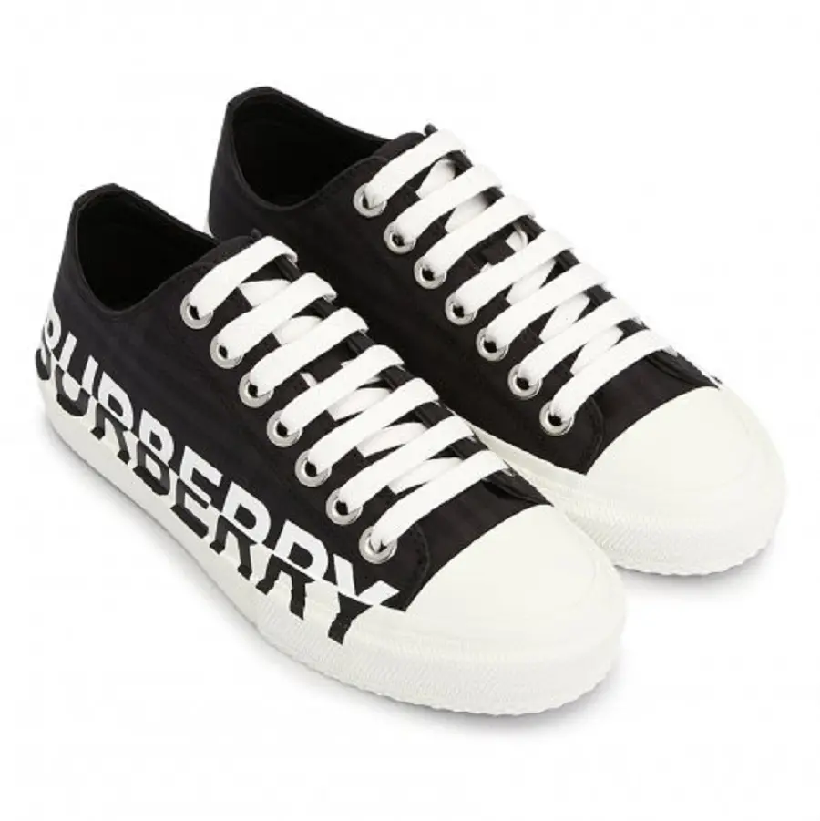 Giày Burberry Larkhall Low Top Lace Up Sneakers 'Black' 8045845 - Ảnh 3