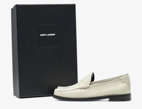 Giày Saint Laurent Le Loafer 'White' 67023218RTT1906 - Ảnh 3