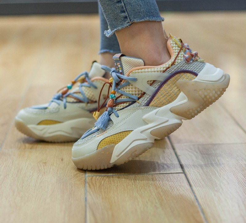 Giày Li Ning Qianxingce Series Pearl 'White Grey' AGLR172-3 - Ảnh 3