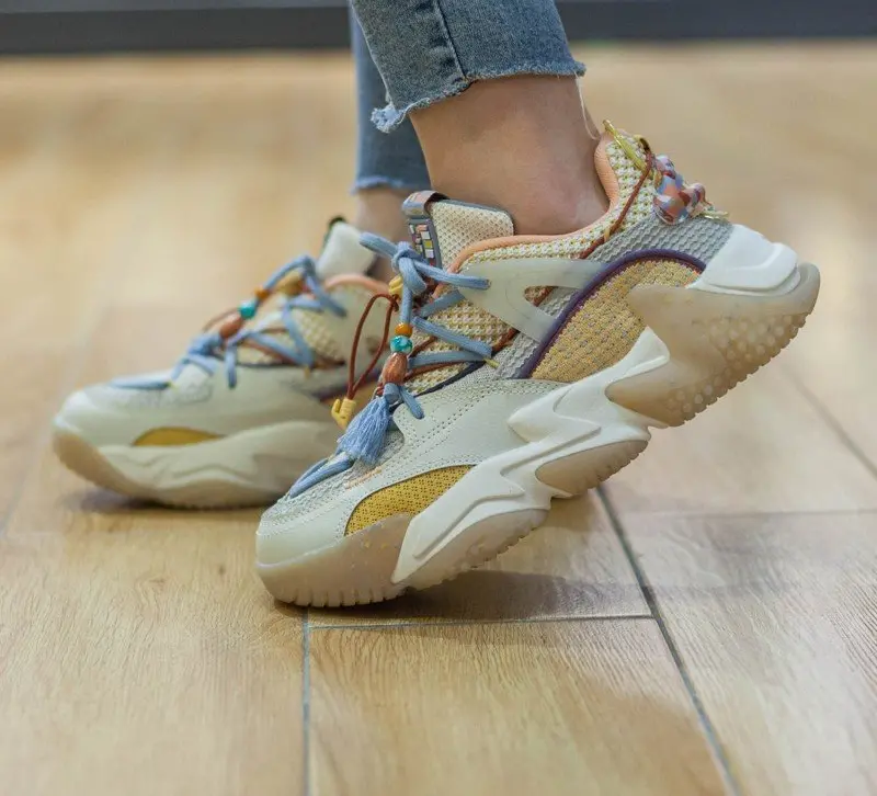 Giày Li Ning Qianxingce Series Pearl 'White Grey' AGLR172-3 - Ảnh 3