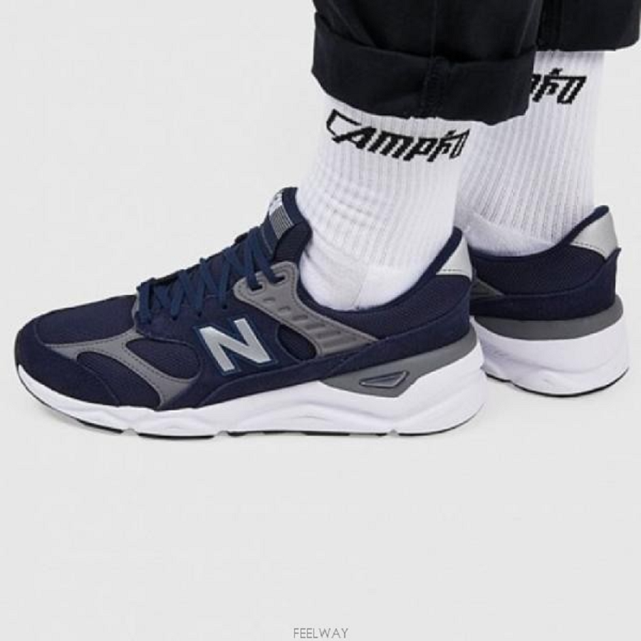 Giày New Balance X-90 Shoes 'Grey Blue' MSX90RCJ - Ảnh 2