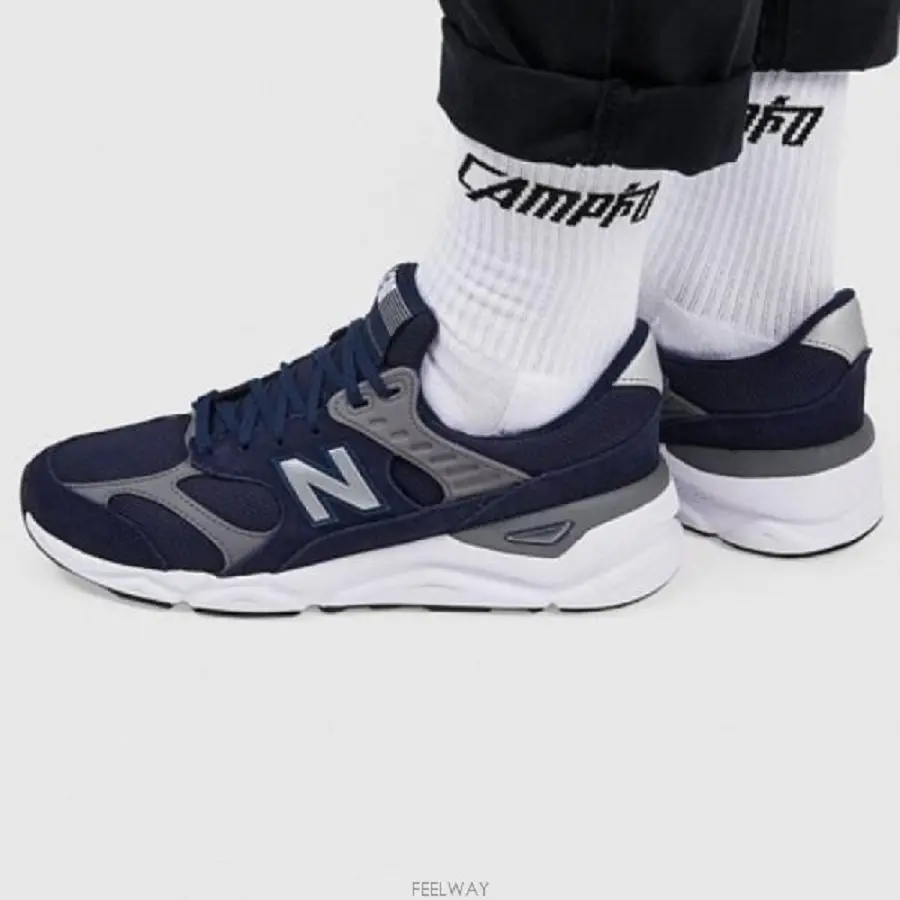 Alternative view of Giày New Balance X-90 Shoes 'Grey Blue' MSX90RCJ