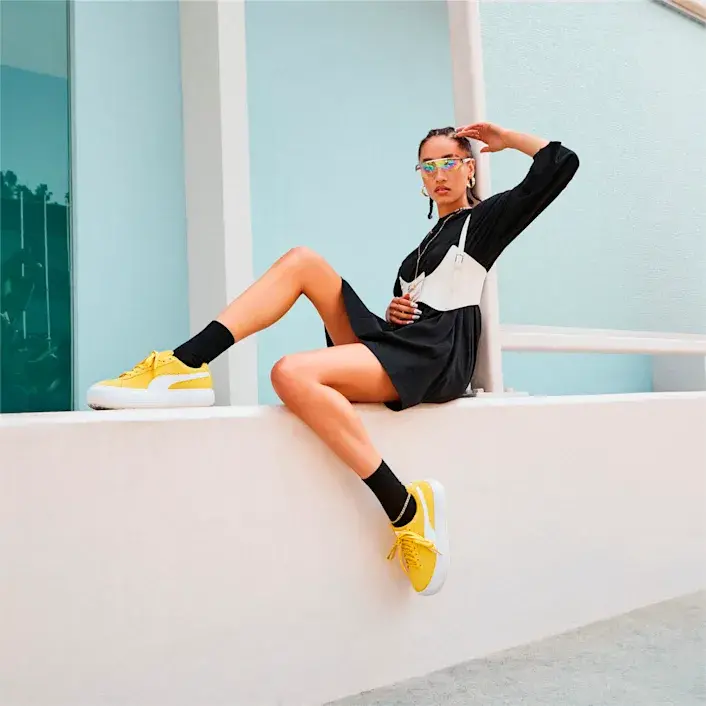 Giày Puma Suede Mayu Yellow 380686-11 - Ảnh 3
