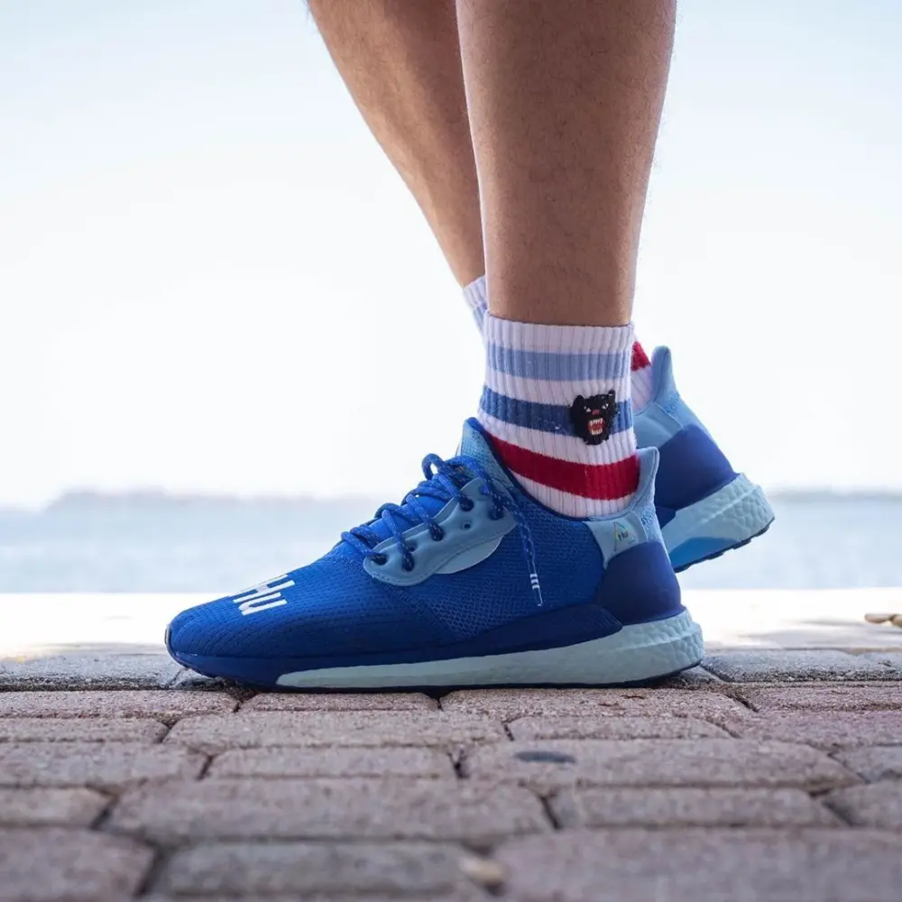 Giày Adidas Pharrell x Solar Hu Glide 'Power Blue' EF2377 - Ảnh 6