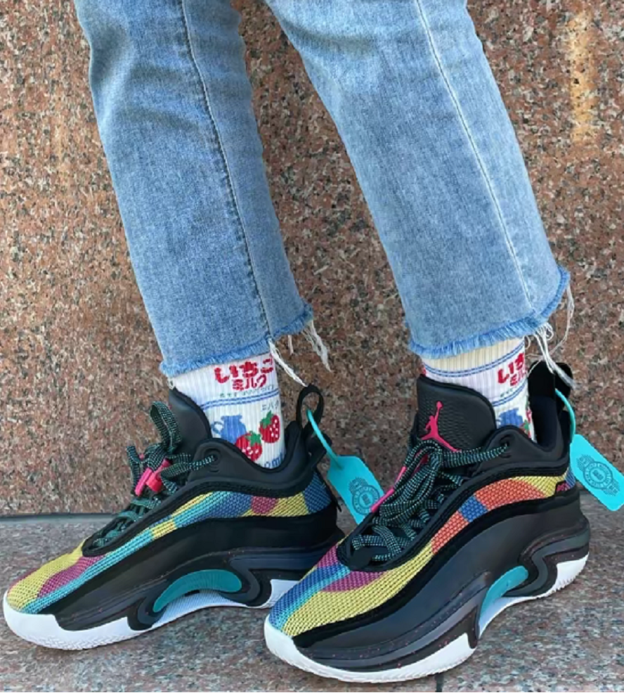 Giày Nike Jordan 36 Low Black Multi-Color DH0833-063 - Ảnh 3