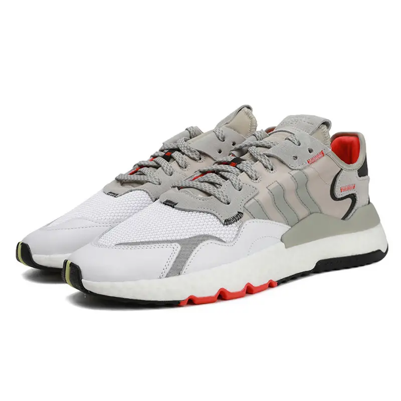 Giày Adidas Nite Jogger 'Metal Grey White' EF5409 - Ảnh 4
