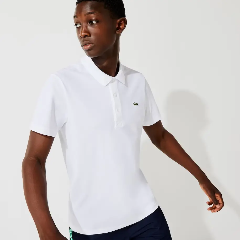Alternative view of Áo Lacoste Sport Cotton Blend Polo Shirt 'White' DH2881-11-800