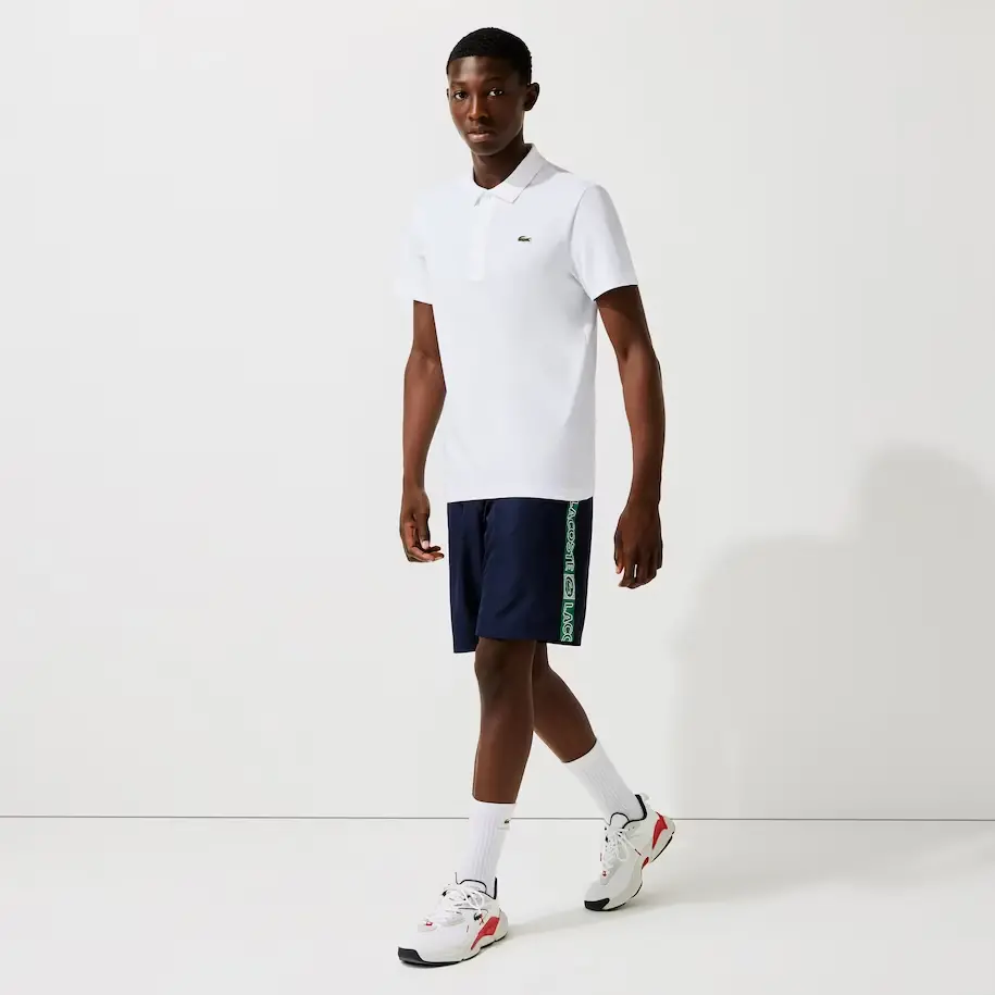 Áo Lacoste Sport Cotton Blend Polo Shirt 'White' DH2881-11-800 - Ảnh 4