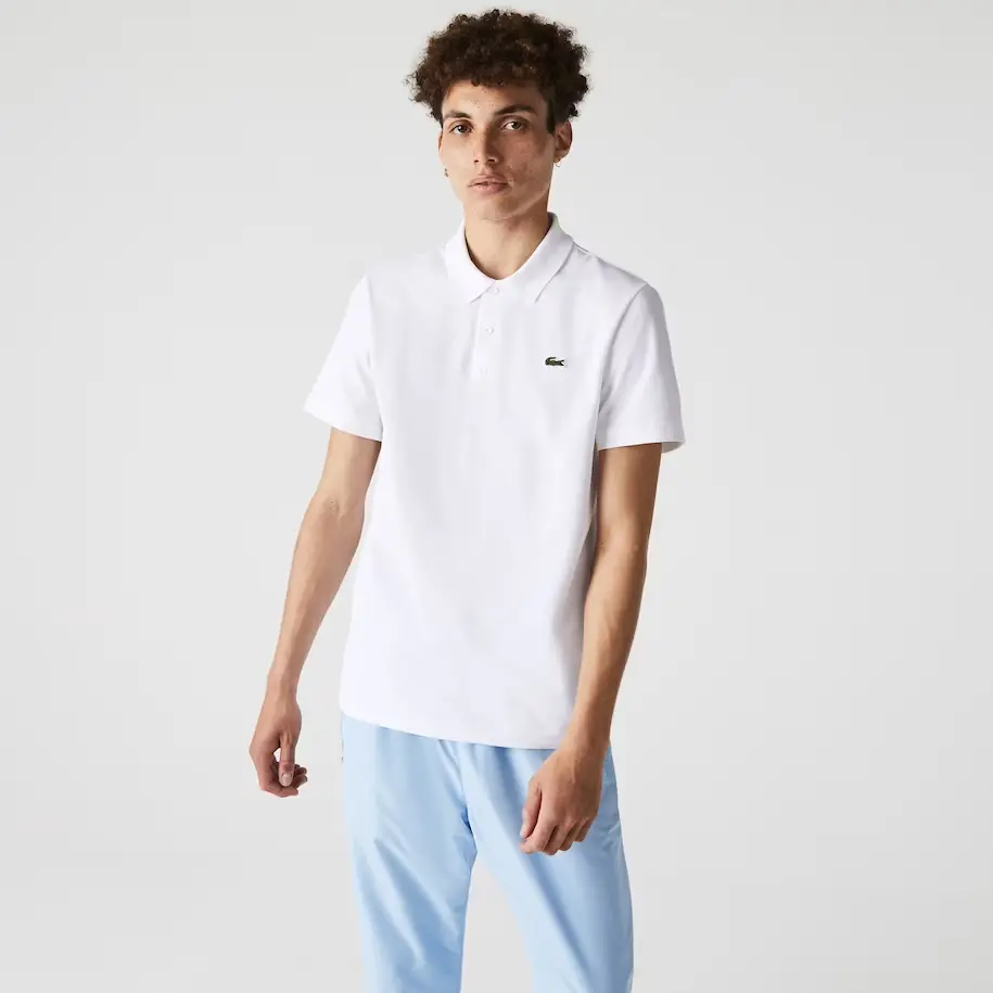 Áo Lacoste Sport Cotton Blend Polo Shirt 'White' DH2881-11-800 - Ảnh 5