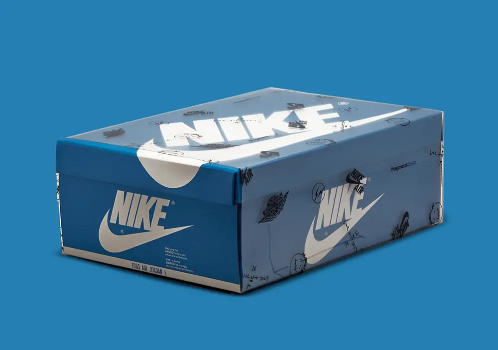 Giày Nike Fragment Design x Travis Scott x Air Jordan 1 Retro High 'Military Blue' DH3227-105 - Ảnh 10