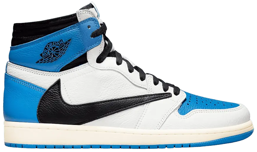 Giày Nike Fragment Design x Travis Scott x Air Jordan 1 Retro High 'Military Blue' DH3227-105