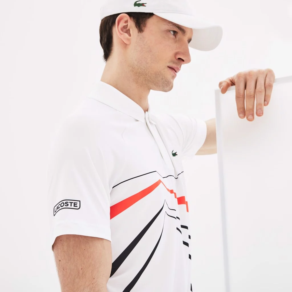 Áo Lacoste Polo Novak DjoDjokovic Stretch DH3382-51-9UZ - Ảnh 4