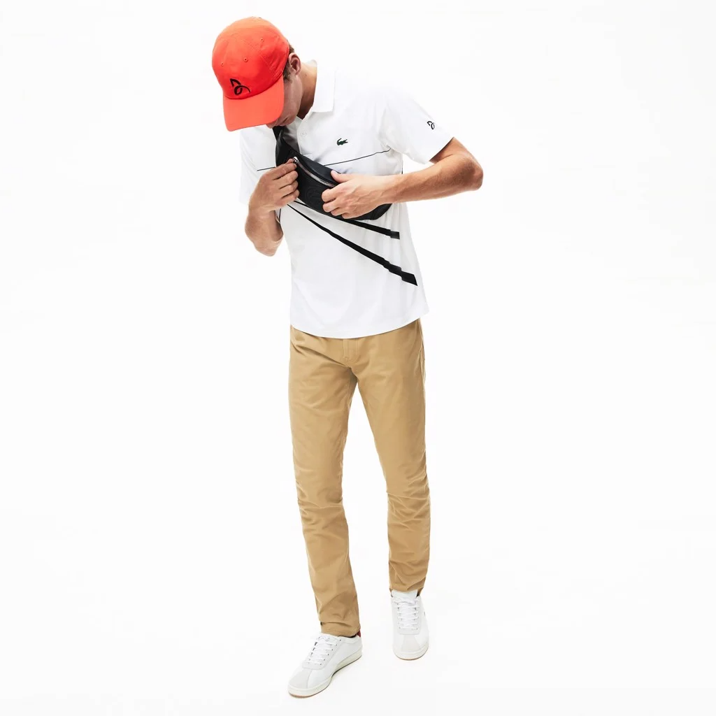 Áo Lacoste Polo Novak DjoDjokovic Stretch DH3382-51-9UZ - Ảnh 2