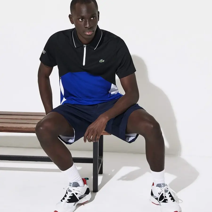Alternative view of Áo Lacoste Polo SPORT Ultra Dry Pique ZIP BlackB 2020 DH4747-51-RUS