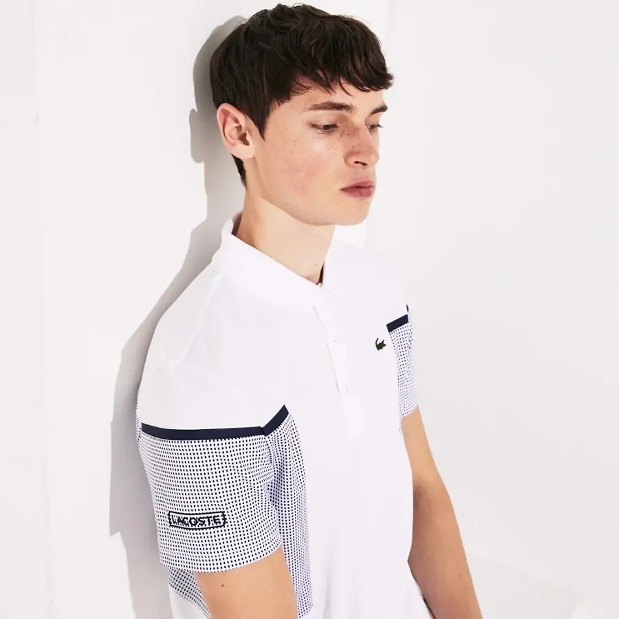 Alternative view of Áo Lacoste Polo SPORT Mesh Panel Tennis White DH4754-51-RHG