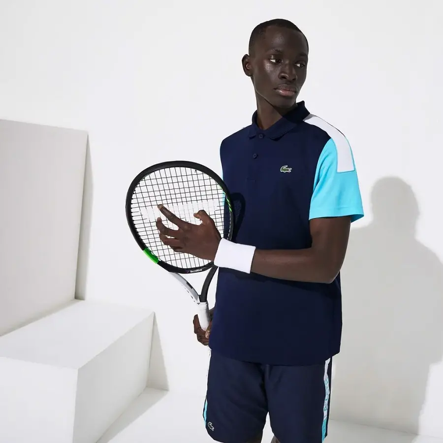 Áo Lacoste Polo SPORT Breathable Pique Turquoise DH4864-51-2YE - Ảnh 5