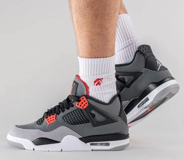 Giày Nike Air Jordan 4 Retro Infrared 'Dark Grey' DH6927-061 - Ảnh 3