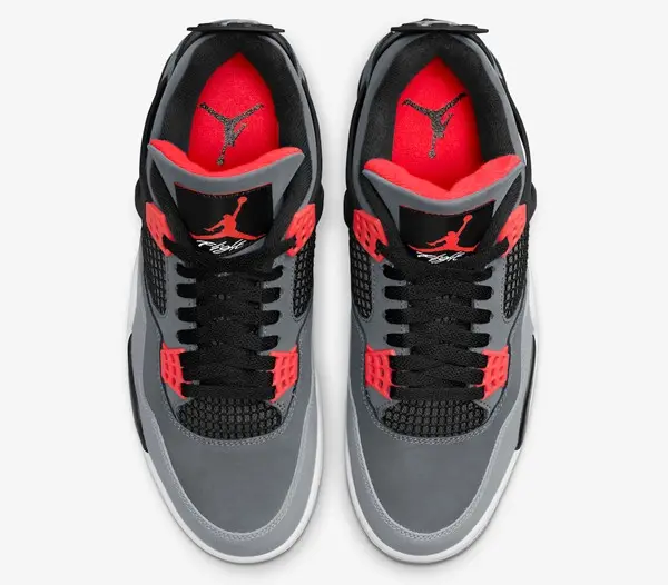 Giày Nike Air Jordan 4 Retro Infrared 'Dark Grey' DH6927-061 - Ảnh 6