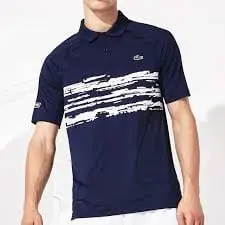 Alternative view of Áo Lacoste Polo Novak Djokovic Stripe Block DH7974-51-525