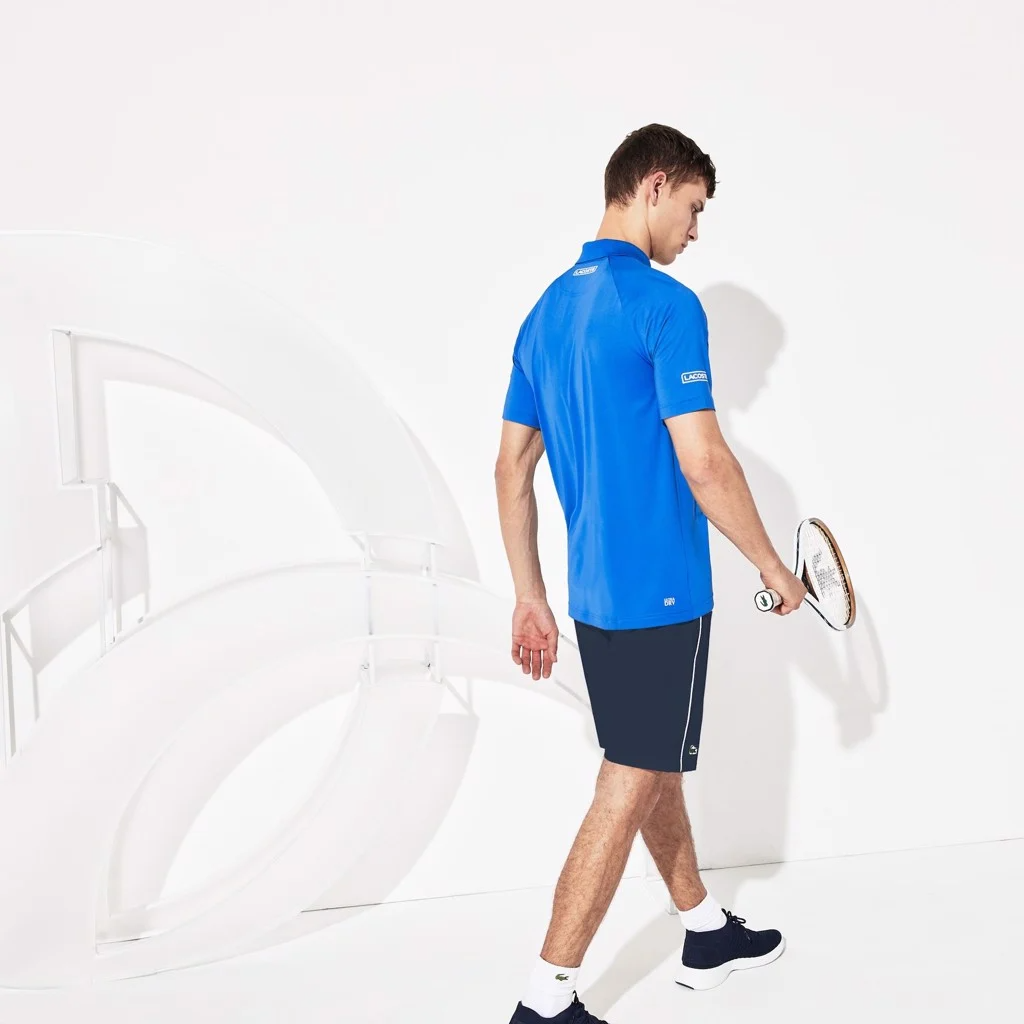 Áo Lacoste Polo Sport Novak Djokovic Blue DH7974-51-JFL - Ảnh 2