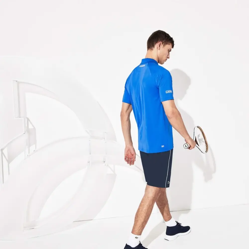 Alternative view of Áo Lacoste Polo Sport Novak Djokovic Blue DH7974-51-JFL