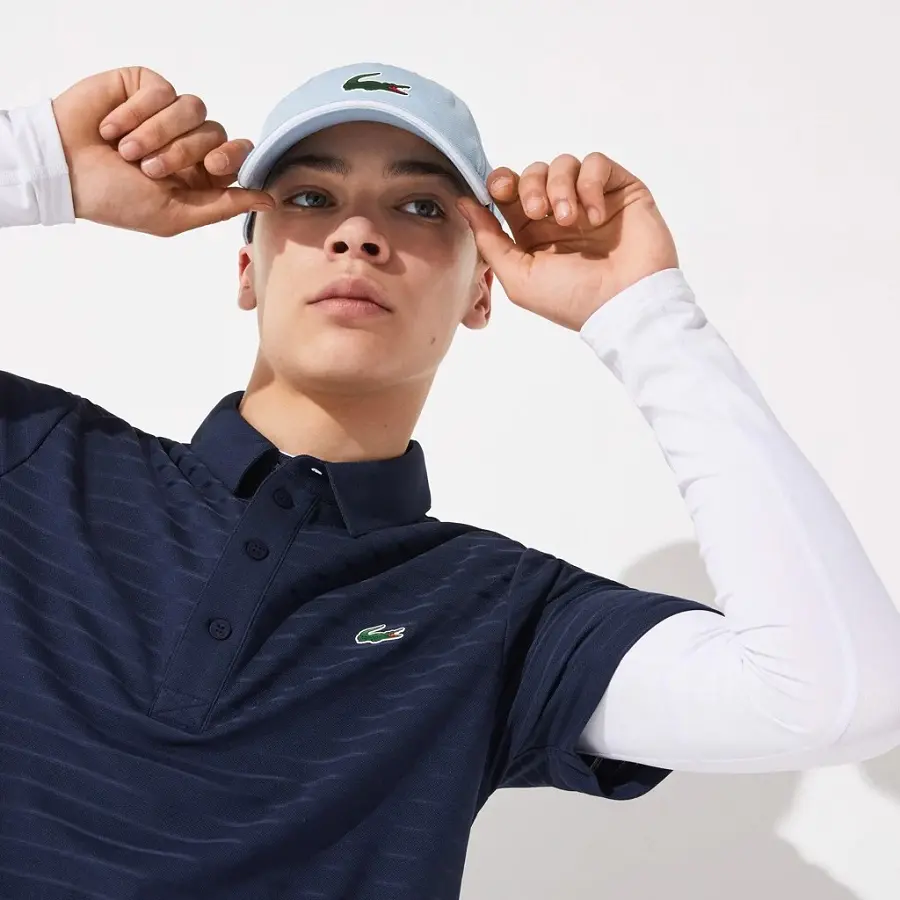 Alternative view of Áo Lacoste Polo SPORT Golf Striped Navy Blue DH8132-51-166
