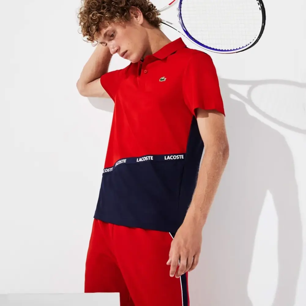 Áo Lacoste Polo Sport Pique Red DH8548-51-9WP - Ảnh 3