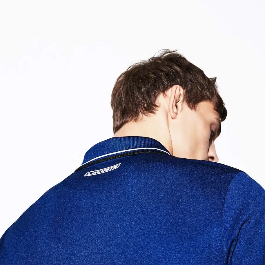 Áo Lacoste Polo Block Pique Navy Blue DH9455-51-FZ3 - Ảnh 3