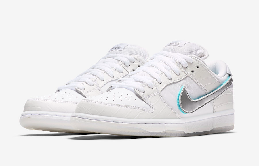 Giày Nike SB Dunk Low 'Diamond Supply Co White Diamond' BV1310-100 - Ảnh 3