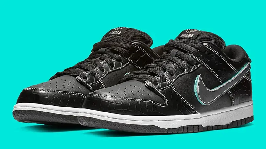 Giày Nike Diamond Supply Co. x Dunk Low Pro SB 'Black Diamond' BV1310-001 - Ảnh 5