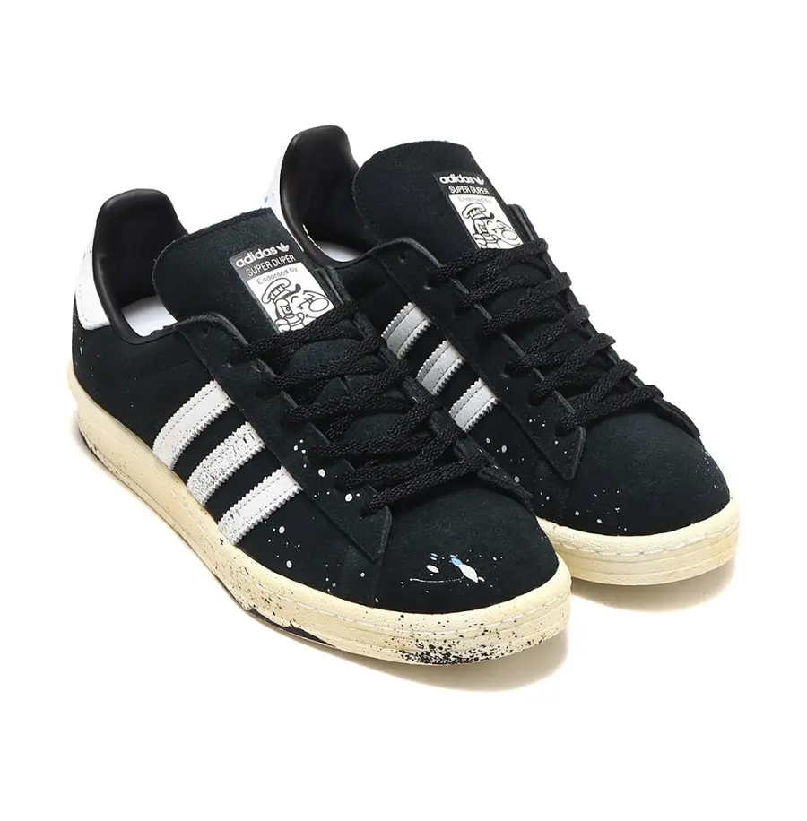 Alternative view of Giày Adidas COOK x Campus 80 'Paint Splatter Black' GY7006