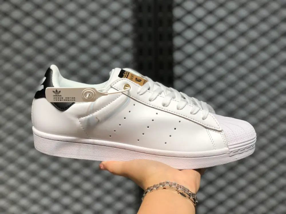 Giày Adidas Superstar Stan Smith 'White Gold Metallic' FX7577 - Ảnh 6
