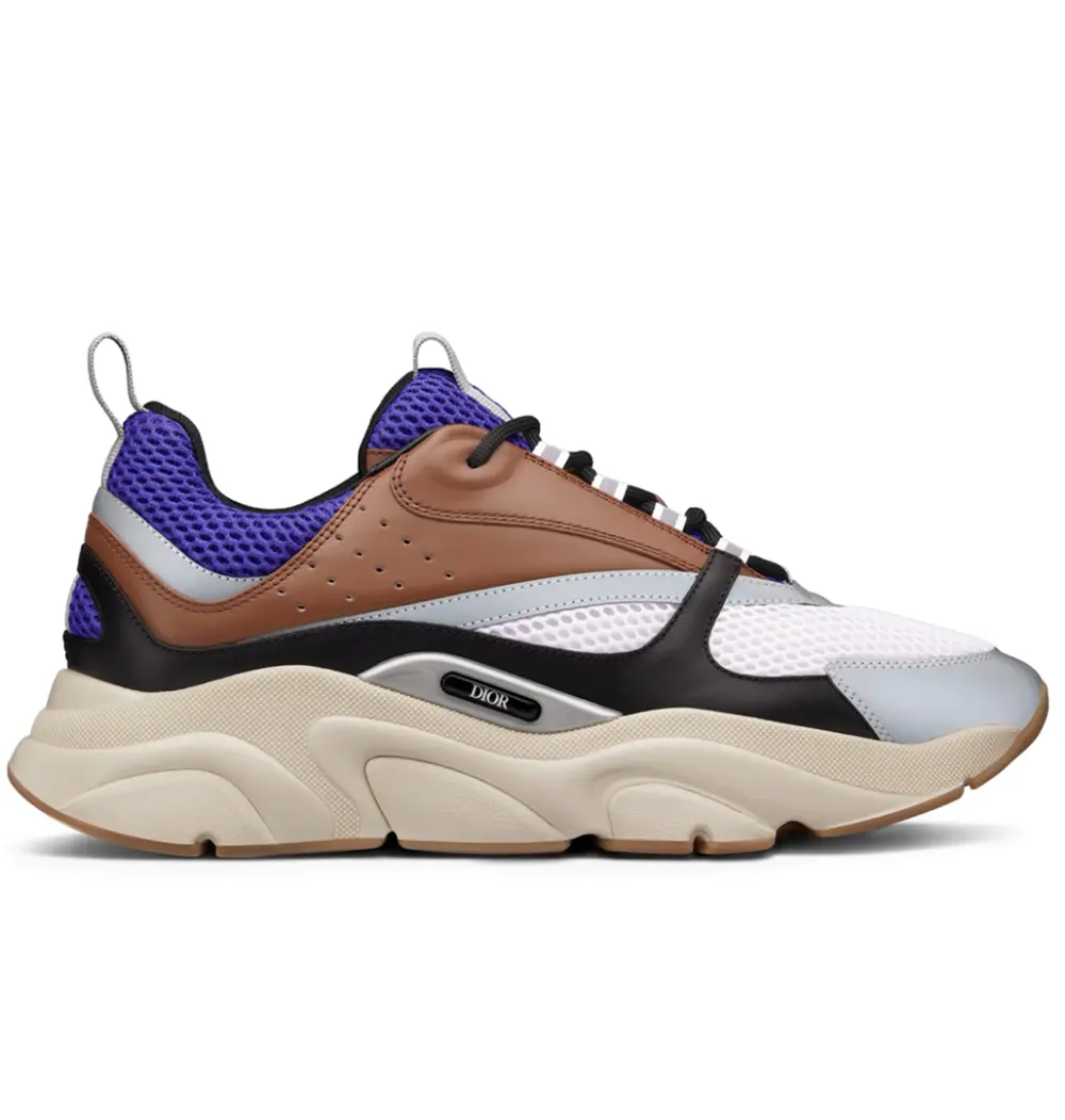 Giày Dior B22 Sneaker Violet Brown Beige 3SN231YXX-H769