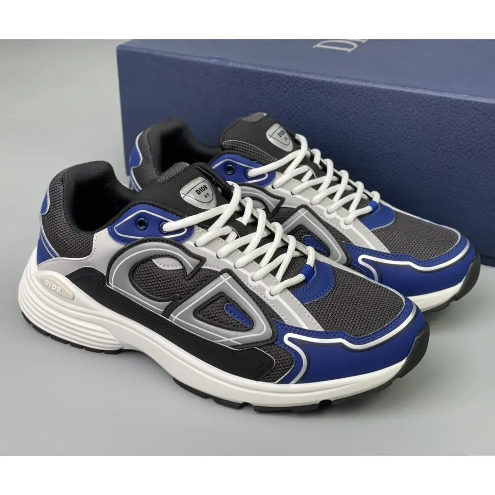 Giày Dior B30 Sneaker 'Anthracite Gray Blue' 3SN279ZRB-H865 - Ảnh 5