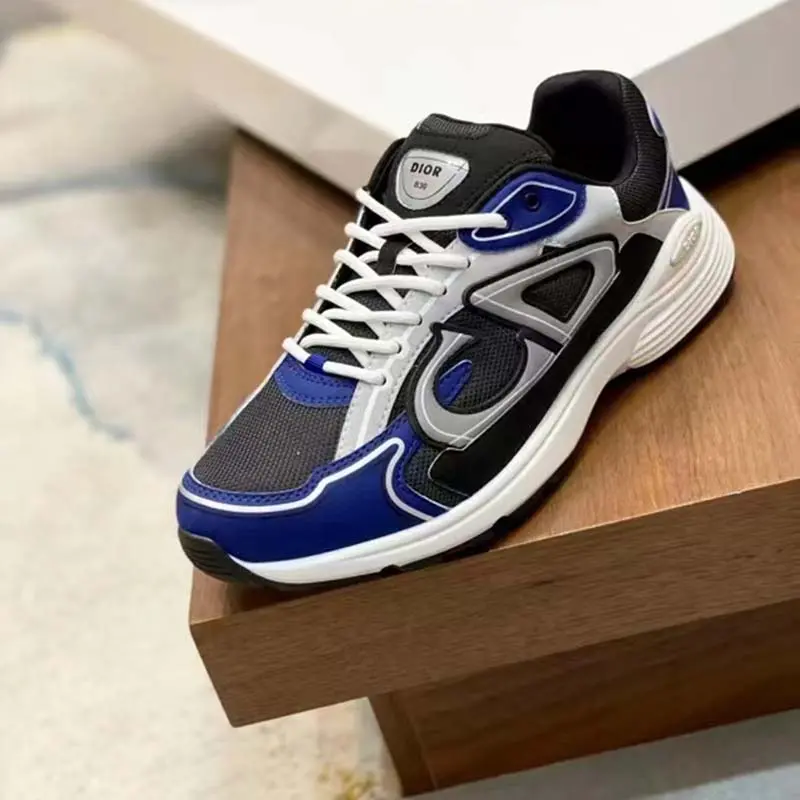 Giày Dior B30 Sneaker 'Anthracite Gray Blue' 3SN279ZRB-H865 - Ảnh 4