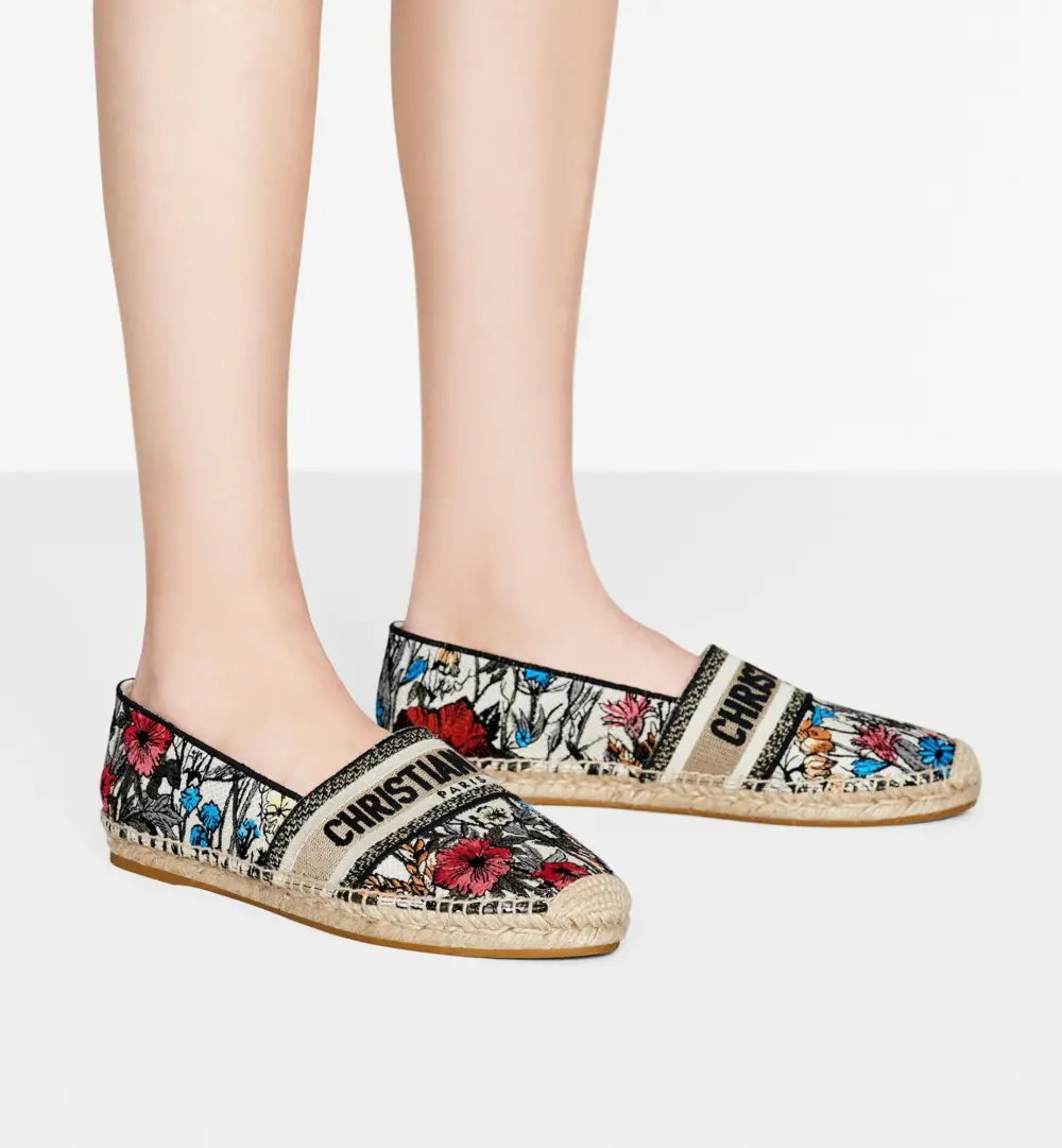 Giày Dior Espadrille 'Multicolor Mille Fleurs' KCB585MLE_S89Z - Ảnh 3