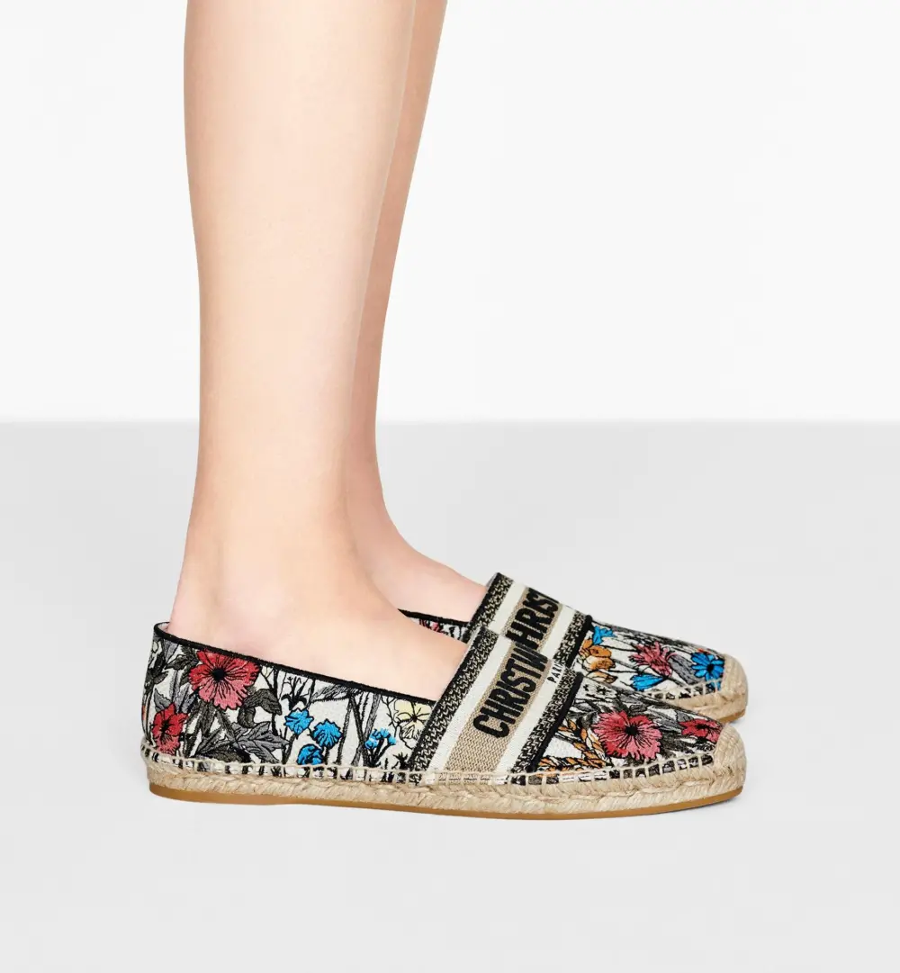 Giày Dior Espadrille 'Multicolor Mille Fleurs' KCB585MLE_S89Z - Ảnh 4